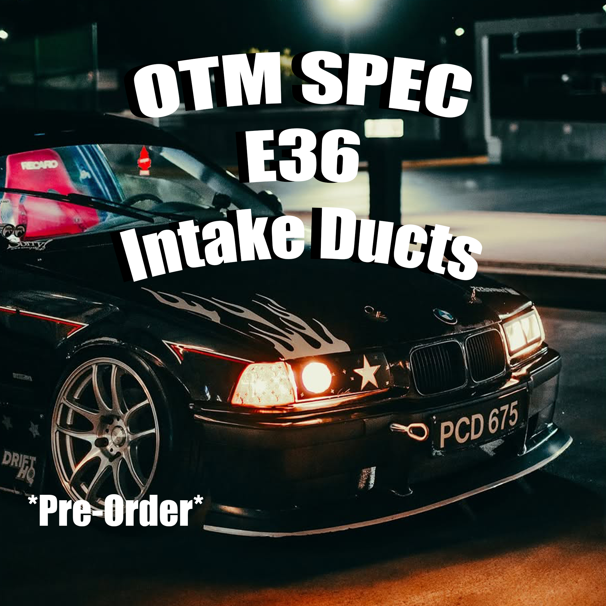 BMW E36 Air Intake Headlight Duct