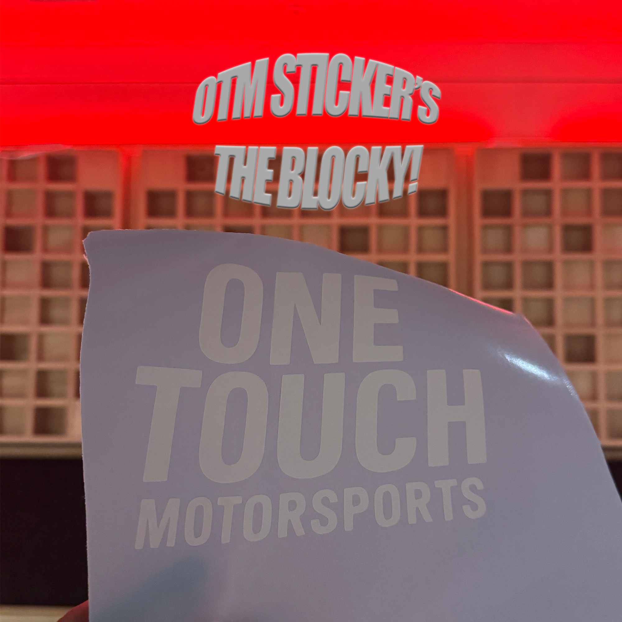 OTM SPEC STICKER'S - BLOCKY STYLE – One Touch Motorsports
